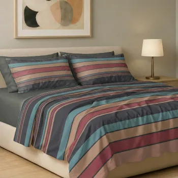 Σετ σεντόνια 6τμχ υπέρδιπλα 240x270-180x200+35 Βαμβακερά 100% εμπριμέ 007009011Χ91Σ77