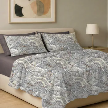 Σετ σεντόνια 6τμχ υπέρδιπλα 240x270-180x200+35 Βαμβακερά 100% εμπριμέ 007009011Χ93Σ76
