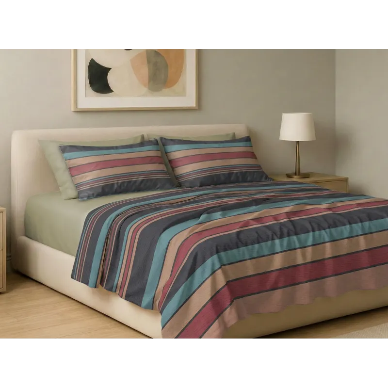 Σετ σεντόνια 6τμχ υπέρδιπλα 240x270-180x200+35 Βαμβακερά 100% εμπριμέ 007009011Χ95Σ77