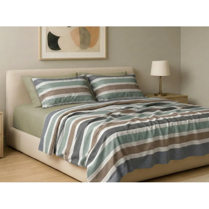 Σετ σεντόνια 6τμχ υπέρδιπλα 240x270-180x200+35 Βαμβακερά 100% εμπριμέ 007009011Χ95Σ79