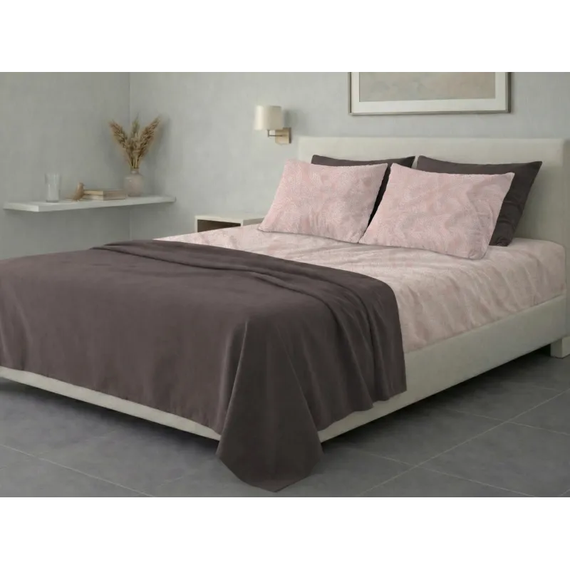 Σετ σεντόνια 6τμχ υπέρδιπλα 240x270-180x200+35 Βαμβακερά 100% εμπριμέ 007009011Σ55Χ93