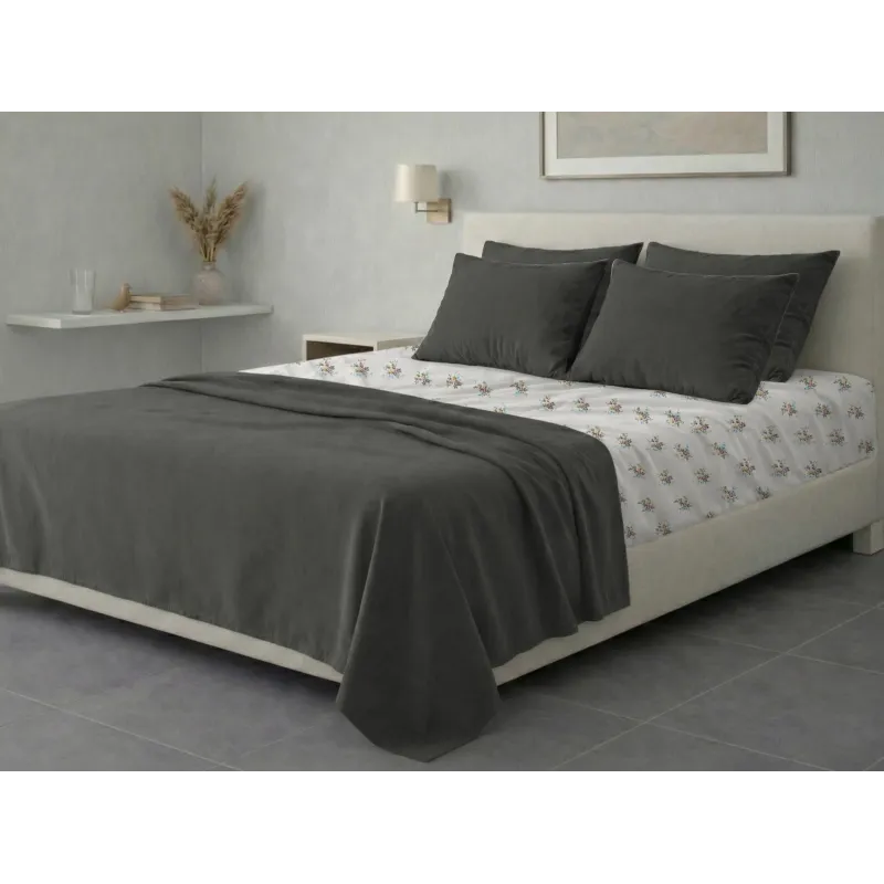 Σετ σεντόνια 6τμχ υπέρδιπλα 240x270-180x200+35 Βαμβακερά 100% εμπριμέ 007009011Σ63Χ91