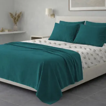 Σετ σεντόνια 6τμχ υπέρδιπλα 240x270-180x200+35 Βαμβακερά 100% εμπριμέ 007009011Σ63Χ94