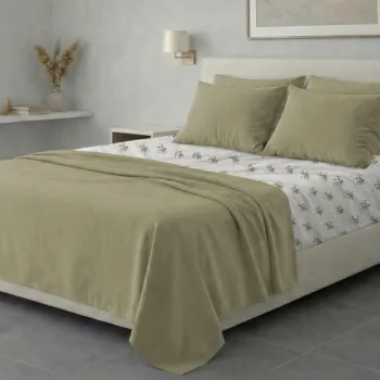 Σετ σεντόνια 6τμχ υπέρδιπλα 240x270-180x200+35 Βαμβακερά 100% εμπριμέ 007009011Σ63Χ95