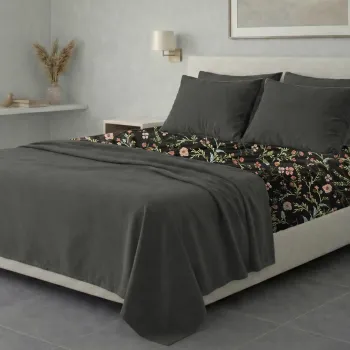 Σετ σεντόνια 6τμχ υπέρδιπλα 240x270-180x200+35 Βαμβακερά 100% εμπριμέ 007009011Σ67Χ91