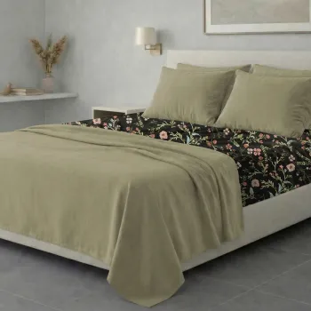 Σετ σεντόνια 6τμχ υπέρδιπλα 240x270-180x200+35 Βαμβακερά 100% εμπριμέ 007009011Σ67Χ95