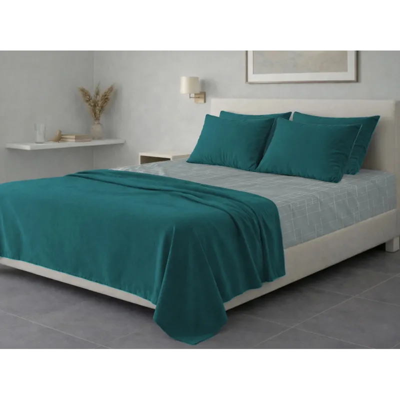 Σετ σεντόνια 6τμχ υπέρδιπλα 240x270-180x200+35 Βαμβακερά 100% εμπριμέ 007009011Σ68Χ94