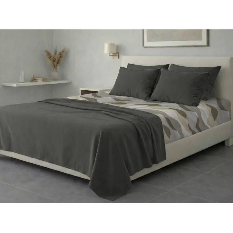 Σετ σεντόνια 6τμχ υπέρδιπλα 240x270-180x200+35 Βαμβακερά 100% εμπριμέ 007009011Σ69Χ91