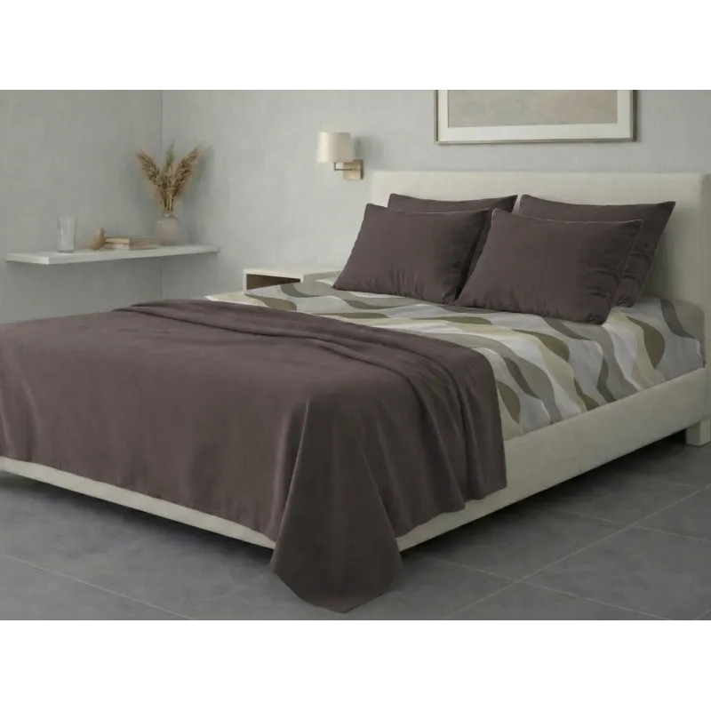 Σετ σεντόνια 6τμχ υπέρδιπλα 240x270-180x200+35 Βαμβακερά 100% εμπριμέ 007009011Σ69Χ93