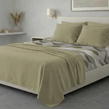 Σετ σεντόνια 6τμχ υπέρδιπλα 240x270-180x200+35 Βαμβακερά 100% εμπριμέ 007009011Σ69Χ95