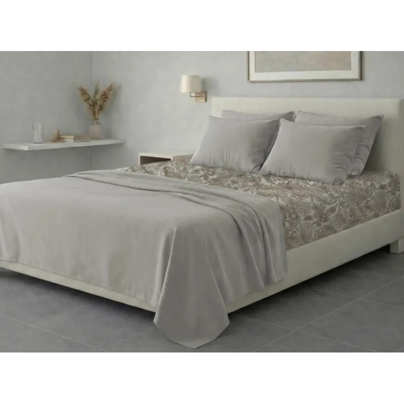 Σετ σεντόνια 6τμχ υπέρδιπλα 240x270-180x200+35 Βαμβακερά 100% εμπριμέ 007009011Σ71Χ82