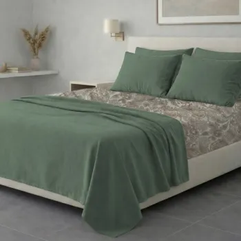 Σετ σεντόνια 6τμχ υπέρδιπλα 240x270-180x200+35 Βαμβακερά 100% εμπριμέ 007009011Σ71Χ90