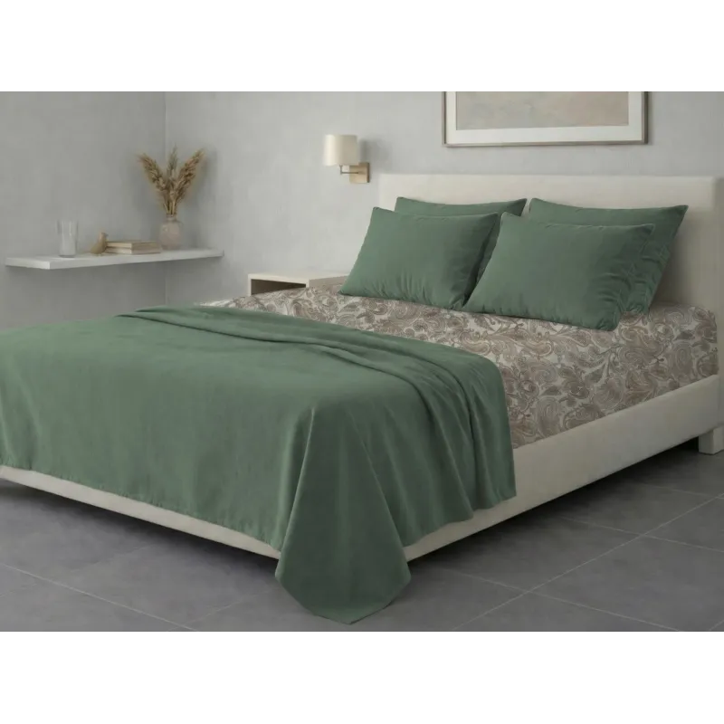 Σετ σεντόνια 6τμχ υπέρδιπλα 240x270-180x200+35 Βαμβακερά 100% εμπριμέ 007009011Σ71Χ90
