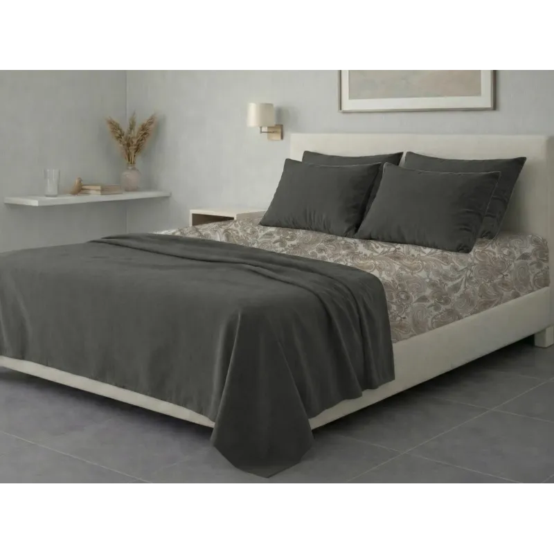 Σετ σεντόνια 6τμχ υπέρδιπλα 240x270-180x200+35 Βαμβακερά 100% εμπριμέ 007009011Σ71Χ91