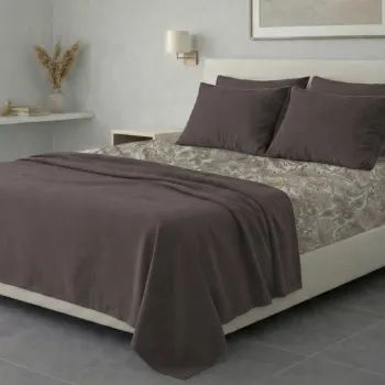 Σετ σεντόνια 6τμχ υπέρδιπλα 240x270-180x200+35 Βαμβακερά 100% εμπριμέ 007009011Σ71Χ93