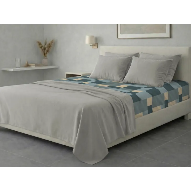 Σετ σεντόνια 6τμχ υπέρδιπλα 240x270-180x200+35 Βαμβακερά 100% εμπριμέ 007009011Σ72Χ82