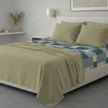 Σετ σεντόνια 6τμχ υπέρδιπλα 240x270-180x200+35 Βαμβακερά 100% εμπριμέ 007009011Σ72Χ95