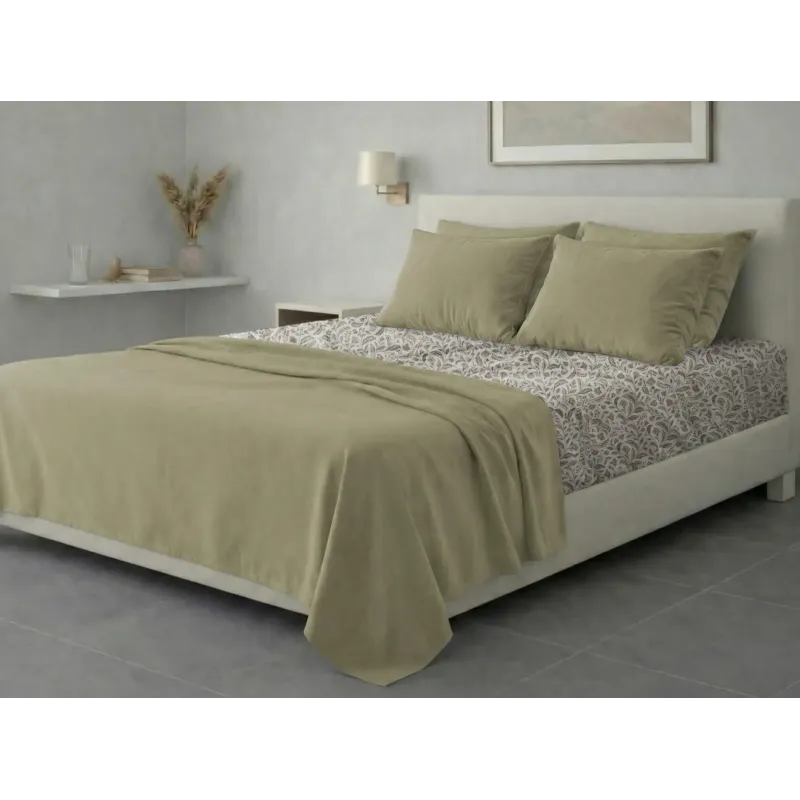 Σετ σεντόνια 6τμχ υπέρδιπλα 240x270-180x200+35 Βαμβακερά 100% εμπριμέ 007009011Σ75Χ95
