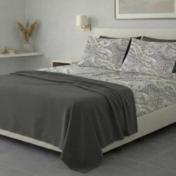 Σετ σεντόνια 6τμχ υπέρδιπλα 240x270-180x200+35 Βαμβακερά 100% εμπριμέ 007009011Σ76Χ91