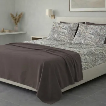 Σετ σεντόνια 6τμχ υπέρδιπλα 240x270-180x200+35 Βαμβακερά 100% εμπριμέ 007009011Σ76Χ93