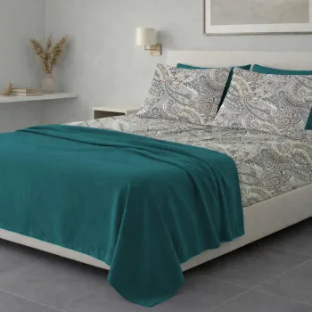 Σετ σεντόνια 6τμχ υπέρδιπλα 240x270-180x200+35 Βαμβακερά 100% εμπριμέ 007009011Σ76Χ94