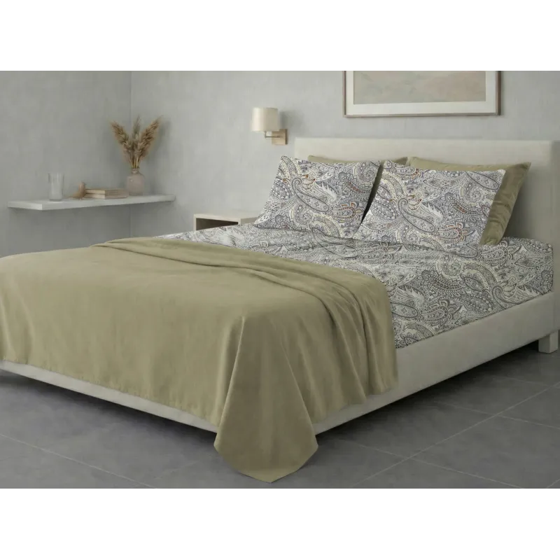 Σετ σεντόνια 6τμχ υπέρδιπλα 240x270-180x200+35 Βαμβακερά 100% εμπριμέ 007009011Σ76Χ95