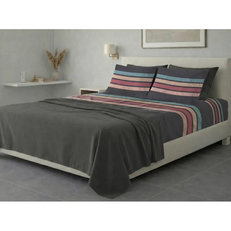 Σετ σεντόνια 6τμχ υπέρδιπλα 240x270-180x200+35 Βαμβακερά 100% εμπριμέ 007009011Σ77Χ91