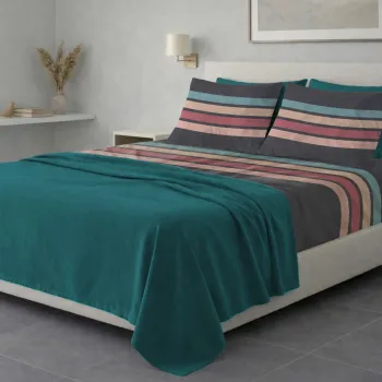 Σετ σεντόνια 6τμχ υπέρδιπλα 240x270-180x200+35 Βαμβακερά 100% εμπριμέ 007009011Σ77Χ94