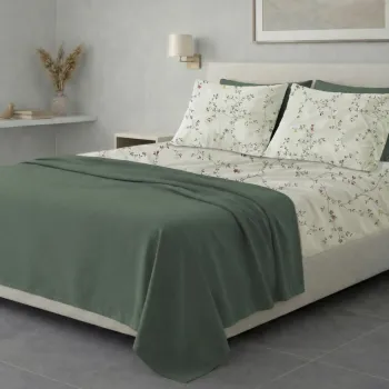 Σετ σεντόνια 6τμχ υπέρδιπλα 240x270-180x200+35 Βαμβακερά 100% εμπριμέ 007009011Σ78Χ90