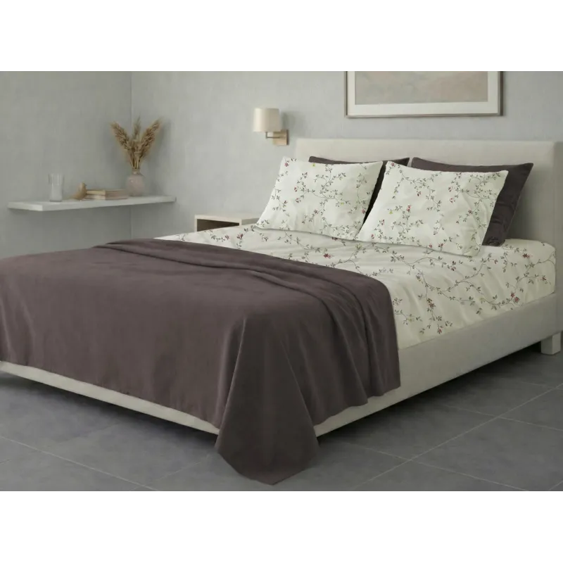 Σετ σεντόνια 6τμχ υπέρδιπλα 240x270-180x200+35 Βαμβακερά 100% εμπριμέ 007009011Σ78Χ93