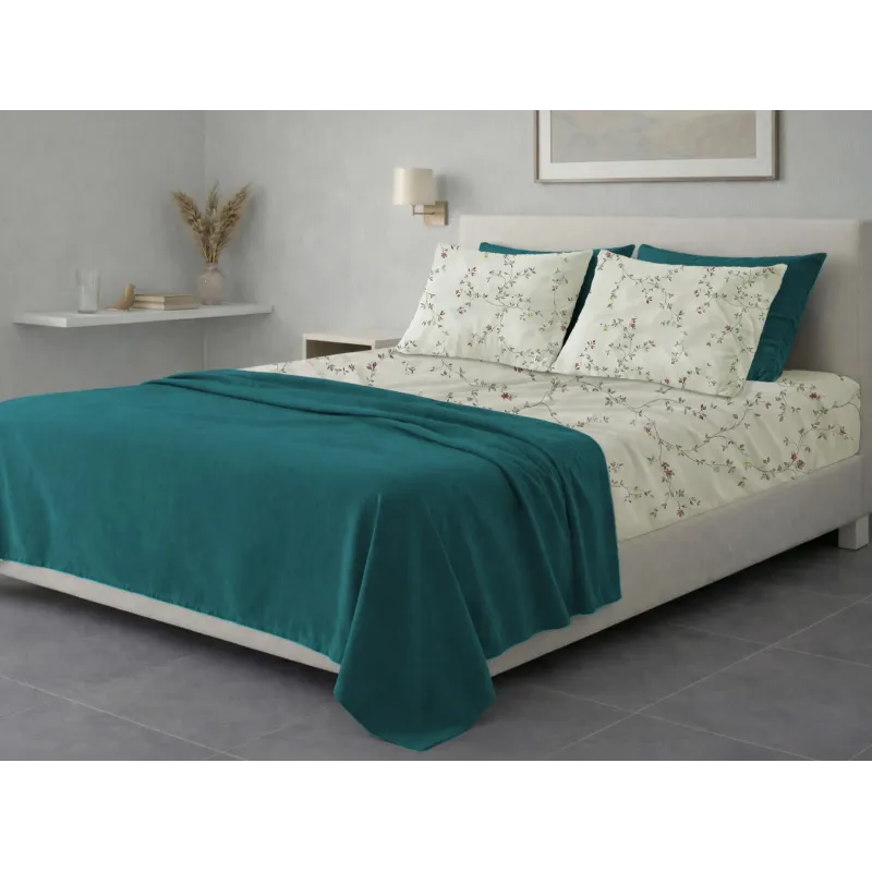 Σετ σεντόνια 6τμχ υπέρδιπλα 240x270-180x200+35 Βαμβακερά 100% εμπριμέ 007009011Σ78Χ94