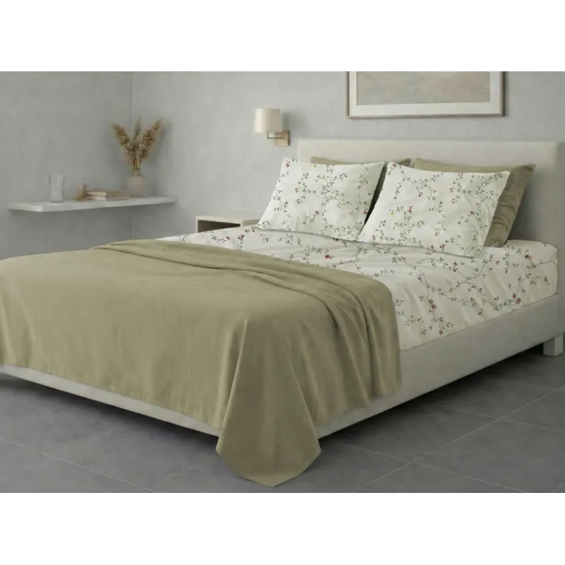 Σετ σεντόνια 6τμχ υπέρδιπλα 240x270-180x200+35 Βαμβακερά 100% εμπριμέ 007009011Σ78Χ95