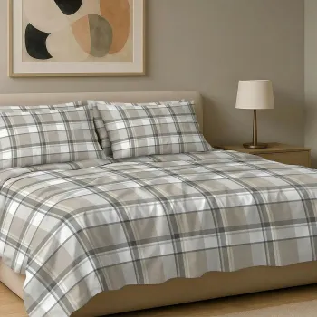 Σετ σεντόνια 6τμχ υπέρδιπλα 240x270-180x200+35 Βαμβακερά 100% εμπριμέ 007009011Σ82