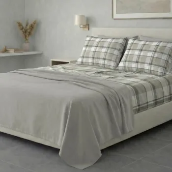 Σετ σεντόνια 6τμχ υπέρδιπλα 240x270-180x200+35 Βαμβακερά 100% εμπριμέ 007009011Σ82Χ82