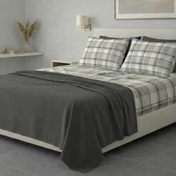 Σετ σεντόνια 6τμχ υπέρδιπλα 240x270-180x200+35 Βαμβακερά 100% εμπριμέ 007009011Σ82Χ91