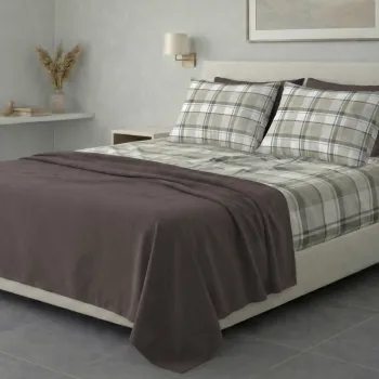Σετ σεντόνια 6τμχ υπέρδιπλα 240x270-180x200+35 Βαμβακερά 100% εμπριμέ 007009011Σ82Χ93