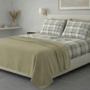 Σετ σεντόνια 6τμχ υπέρδιπλα 240x270-180x200+35 Βαμβακερά 100% εμπριμέ 007009011Σ82Χ95