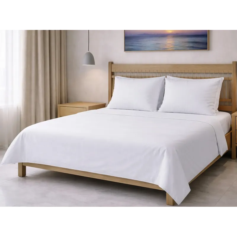 Σεντόνι Λευκό 260x300 160 Κλωστές Βαμβακερό 60% Πολυέστερ 40% 007465011