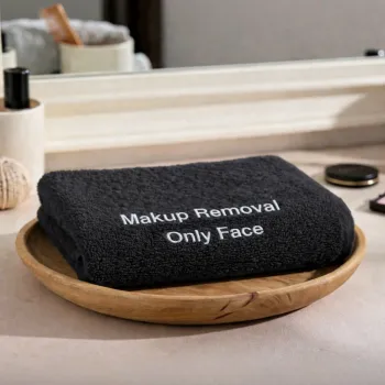 Πετσετάκι Makup Remover Με Κέντημα 30x30 500gr Βαμβακερό 100% Αντιχλωριακό 08049011Κ