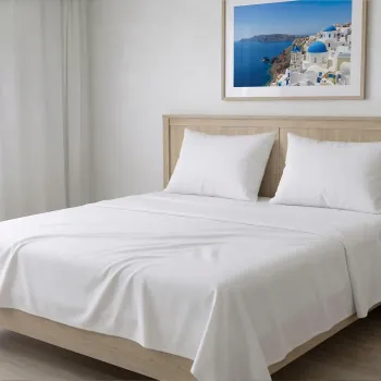 Σεντόνι Λευκό 280x290 200 Κλωστές Βαμβακερό 70% Πολυέστερ 30% 008072011